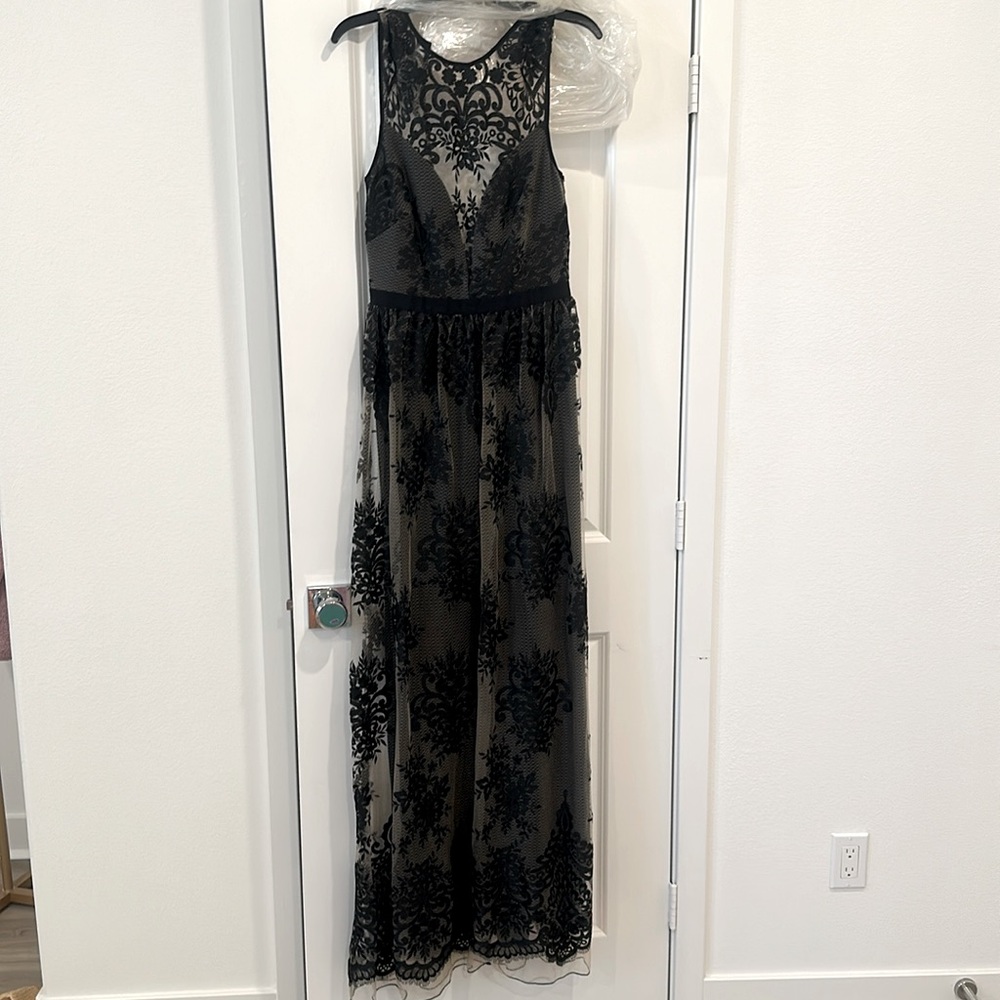 Sexy, elegant, long black dress